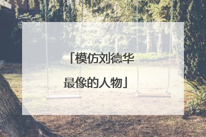 模仿刘德华最像的人物