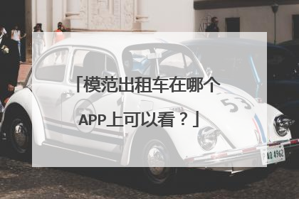 模范出租车在哪个APP上可以看？