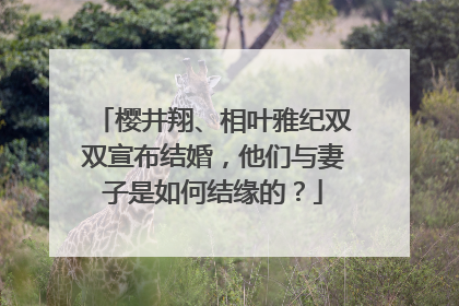 樱井翔、相叶雅纪双双宣布结婚,他们与妻子是如何结缘的?