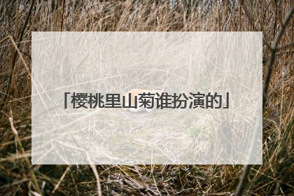 樱桃里山菊谁扮演的