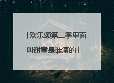 欢乐颂第二季里面叫谢童是谁演的