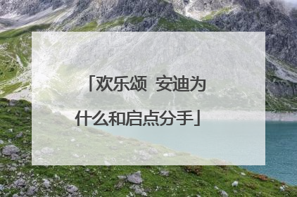 欢乐颂 安迪为什么和启点分手