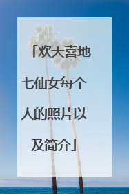 欢天喜地七仙女每个人的照片以及简介