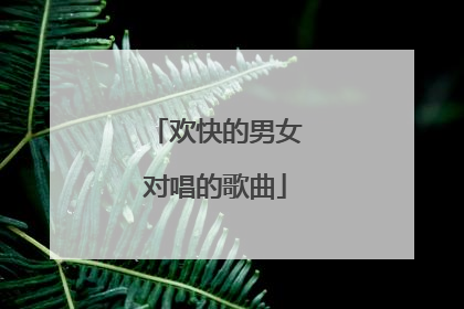 欢快的男女对唱的歌曲