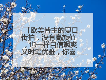 欧美博主的夏日街拍，没有高颜值，也一样自信飒爽又时髦优雅，你喜欢吗？