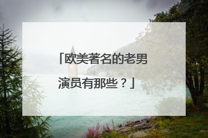 欧美著名的老男演员有那些?