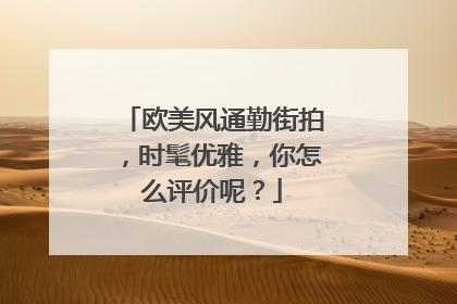 欧美风通勤街拍，时髦优雅，你怎么评价呢？