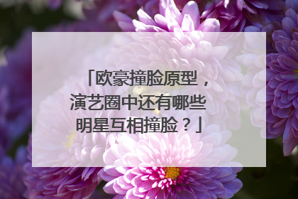 欧豪撞脸原型，演艺圈中还有哪些明星互相撞脸？