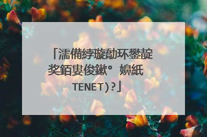 濡備綍璇勪环鐢靛奖銆婁俊鏉°�嬶紙TENET)?