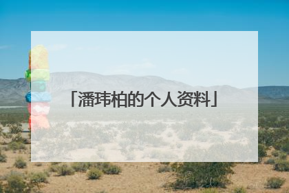 潘玮柏的个人资料