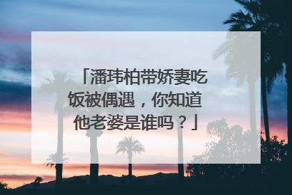 潘玮柏带娇妻吃饭被偶遇，你知道他老婆是谁吗？