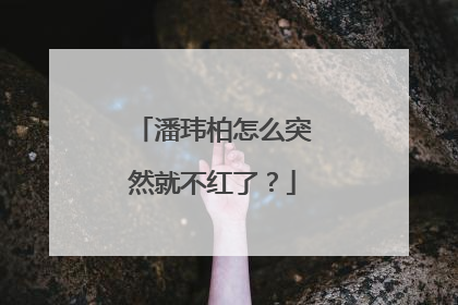潘玮柏怎么突然就不红了?
