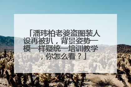 潘玮柏老婆盗图装人设再被扒，背景姿势一模一样疑统一培训教学，你怎么看？