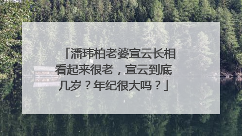 潘玮柏老婆宣云长相看起来很老,宣云到底几岁?年纪很大吗?