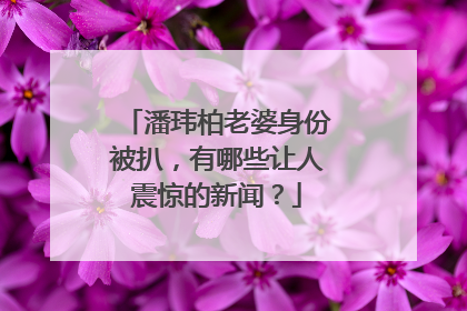 潘玮柏老婆身份被扒，有哪些让人震惊的新闻？