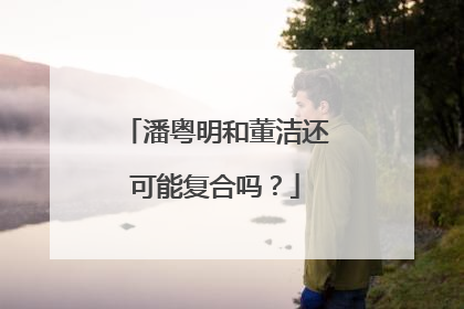潘粤明和董洁还可能复合吗?