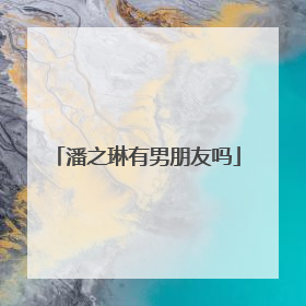 潘之琳有男朋友吗