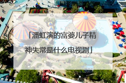 潘虹演的富婆儿子精神失常是什么电视剧