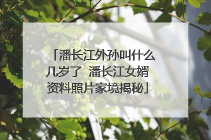潘长江外孙叫什么几岁了 潘长江女婿资料照片家境揭秘
