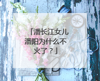 潘长江女儿潘阳为什么不火了？