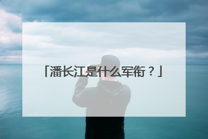 潘长江是什么军衔?
