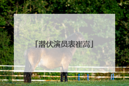 潜伏演员表崔嵩