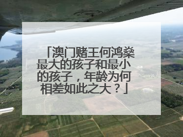 澳门赌王何鸿燊最大的孩子和最小的孩子，年龄为何相差如此之大？