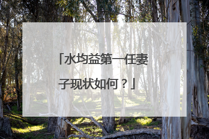 水均益第一任妻子现状如何？