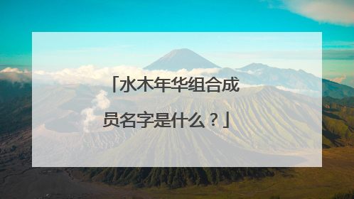 水木年华组合成员名字是什么？
