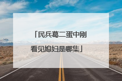 民兵葛二蛋中刚看见媳妇是哪集