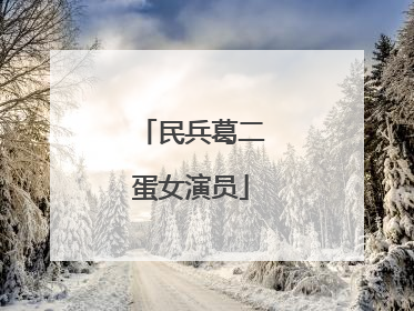 民兵葛二蛋女演员