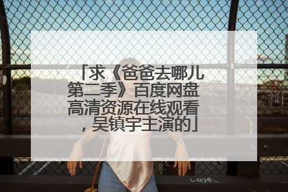 求《爸爸去哪儿第二季》百度网盘高清资源在线观看，吴镇宇主演的