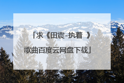 求《田震-执着 》歌曲百度云网盘下载