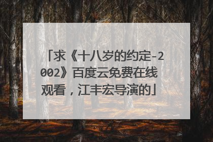 求《十八岁的约定-2002》百度云免费在线观看，江丰宏导演的
