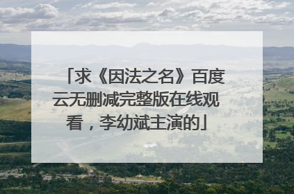 求《因法之名》百度云无删减完整版在线观看,李幼斌主演的