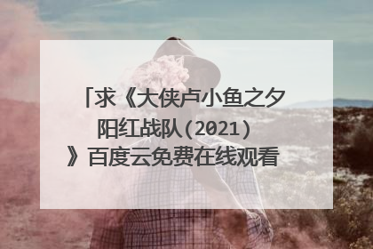 求《大侠卢小鱼之夕阳红战队(2021)》百度云免费在线观看,卢正雨导演的