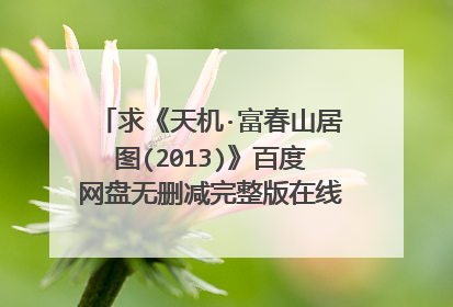 求《天机·富春山居图(2013)》百度网盘无删减完整版在线观看孙健君导演的