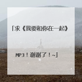 求《我要和你在一起》MP3!谢谢了!~