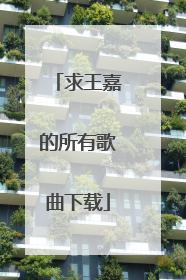 求王嘉的所有歌曲下载