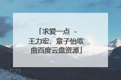 求爱一点 - 王力宏、章子怡歌曲百度云盘资源