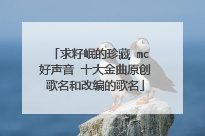 求籽岷的珍藏 mc好声音 十大金曲原创歌名和改编的歌名