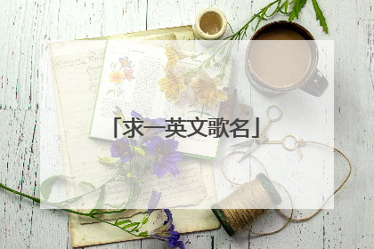 求一英文歌名