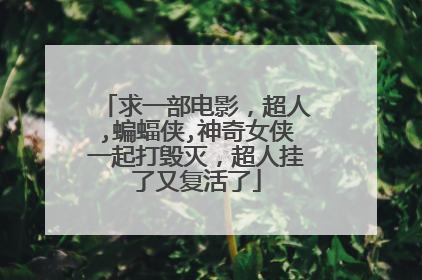 求一部电影,超人,蝙蝠侠,神奇女侠一起打毁灭,超人挂了又复活了