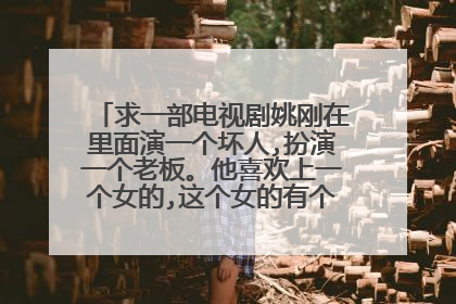 求一部电视剧姚刚在里面演一个坏人,扮演一个老板。他喜欢上一个女的,这个女的有个弟弟,研究解酒的。
