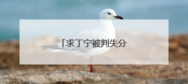 求丁宁被判失分的详细原因。