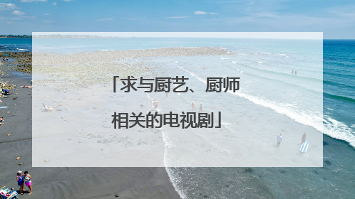 求与厨艺、厨师相关的电视剧