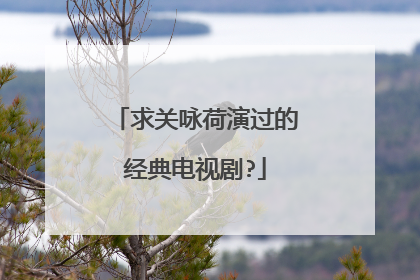 求关咏荷演过的经典电视剧?