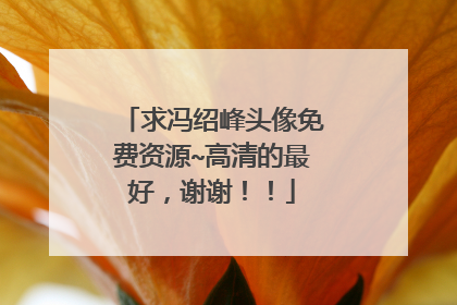 求冯绍峰头像免费资源~高清的最好,谢谢!!