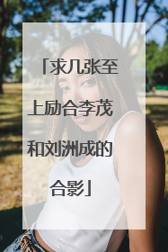 求几张至上励合李茂和刘洲成的合影