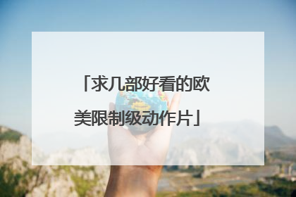 求几部好看的欧美限制级动作片